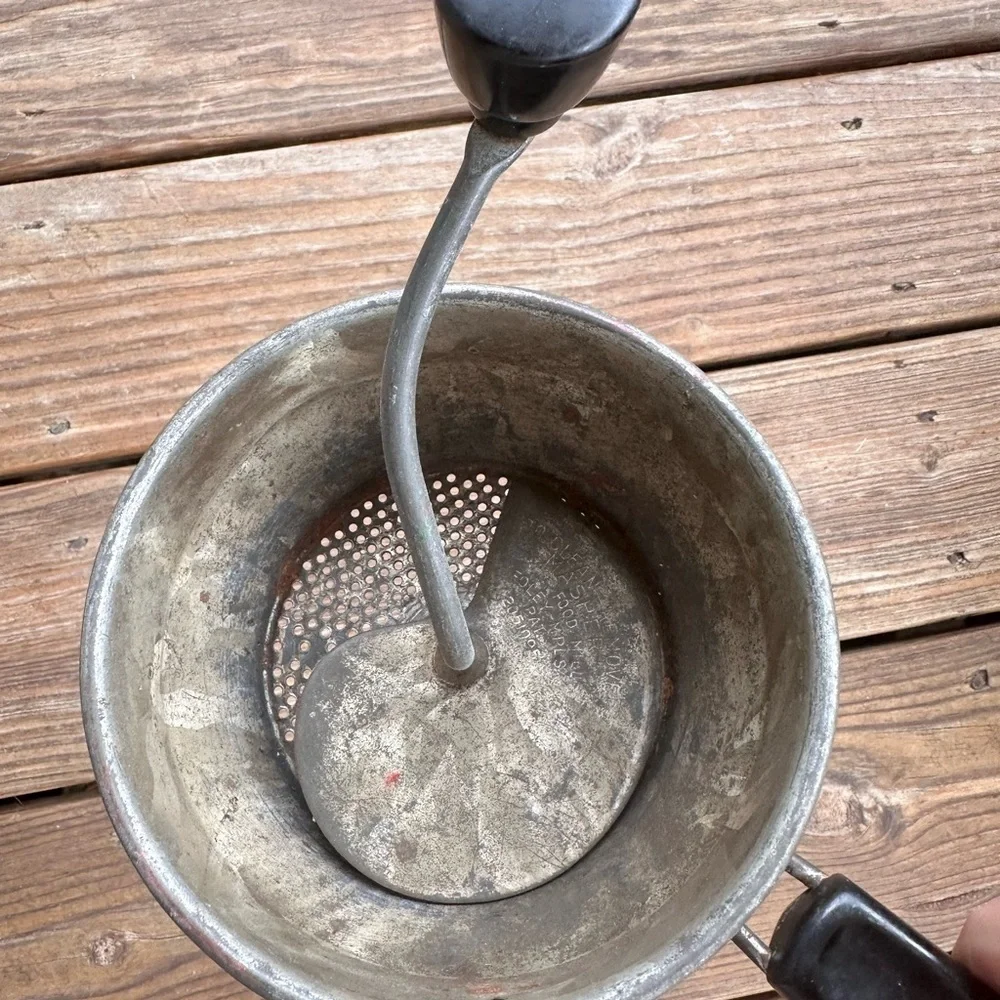 Vintage Foley food mill pototo or tomato grinder decor